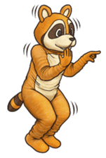 Funny animal suit sticker #3744618