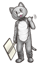 Funny animal suit sticker #3744630