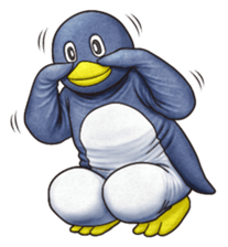 Funny animal suit sticker #3744637