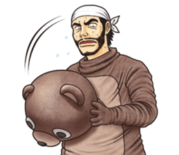 Funny animal suit sticker #3744646