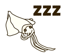 unmotivated squid sticker #3744771