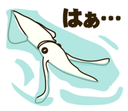 unmotivated squid sticker #3744778
