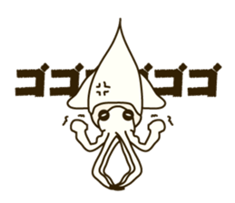 unmotivated squid sticker #3744800