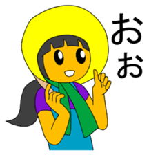 Cheerful better-ender agricaltural girl2 sticker #3745423