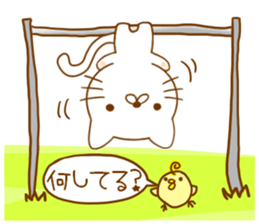 White cat everyday sticker #3745773