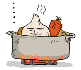 Mr. Garlic and Mrs. garlic sticker #3745831