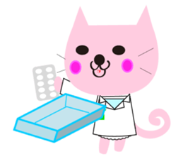 pharmacist of a cat sticker #3745929