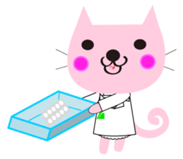 pharmacist of a cat sticker #3745930
