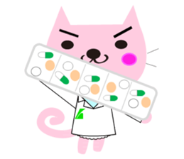 pharmacist of a cat sticker #3745932