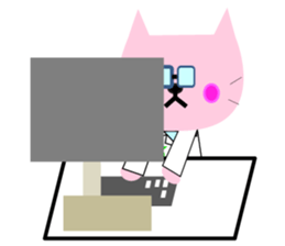 pharmacist of a cat sticker #3745934