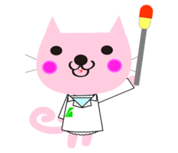 pharmacist of a cat sticker #3745935