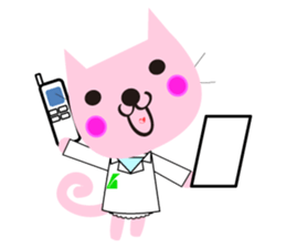 pharmacist of a cat sticker #3745936