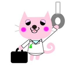 pharmacist of a cat sticker #3745939