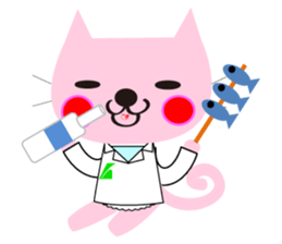 pharmacist of a cat sticker #3745950