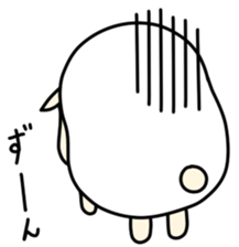 Round White Sheep sticker #3746193