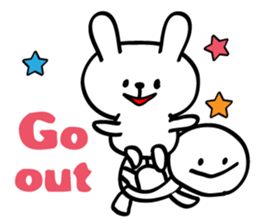 Lovely Rabbit and Turtle sticker #3746932