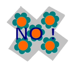 sharp tongue!flower and dog sticker #3747069