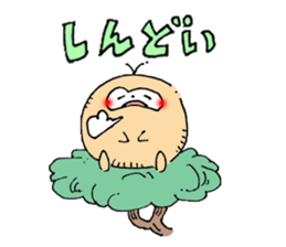 Sloth with a funny accent by Maco. sticker #3747586