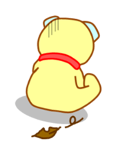 It is a blue ear of cute bear sticker #3747725