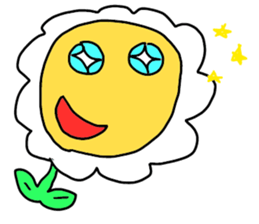 smile flowers sticker #3747750