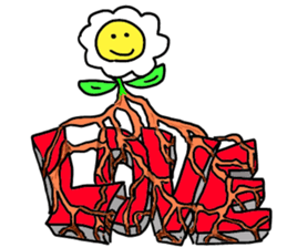 smile flowers sticker #3747754