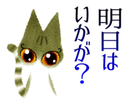 Beautiful cat SASAMI sticker #3747993
