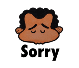 Middle-aged man of a punch perm. sticker #3748156