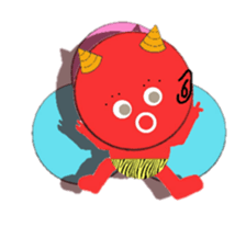 Cute demon! sticker #3748222