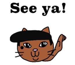 The cats with a mole on their face sticker #3748410