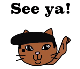 The cats with a mole on their face sticker #3748410