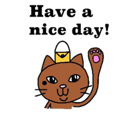 The cats with a mole on their face sticker #3748412