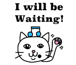 The cats with a mole on their face sticker #3748413