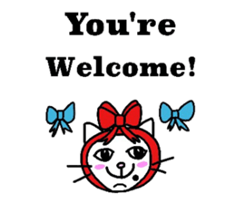 The cats with a mole on their face sticker #3748416