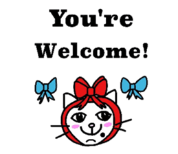 The cats with a mole on their face sticker #3748416