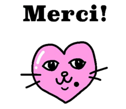 The cats with a mole on their face sticker #3748419