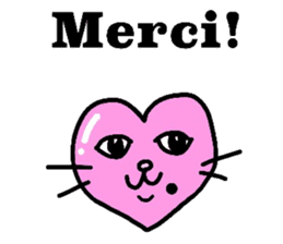 The cats with a mole on their face sticker #3748419