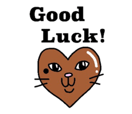 The cats with a mole on their face sticker #3748420