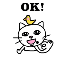 The cats with a mole on their face sticker #3748421