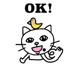 The cats with a mole on their face sticker #3748421