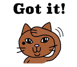 The cats with a mole on their face sticker #3748422