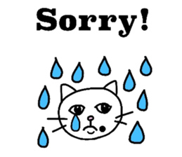 The cats with a mole on their face sticker #3748423