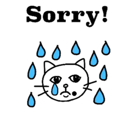 The cats with a mole on their face sticker #3748423