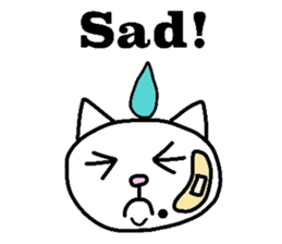 The cats with a mole on their face sticker #3748425