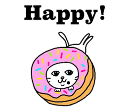 The cats with a mole on their face sticker #3748426