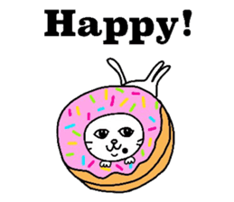 The cats with a mole on their face sticker #3748426