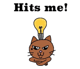 The cats with a mole on their face sticker #3748427