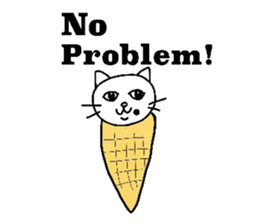 The cats with a mole on their face sticker #3748429