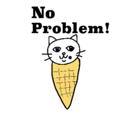 The cats with a mole on their face sticker #3748429