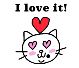 The cats with a mole on their face sticker #3748430