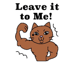 The cats with a mole on their face sticker #3748431